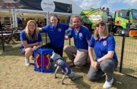 Photograph of Robot dogs showcased at the Lincolnshire Show