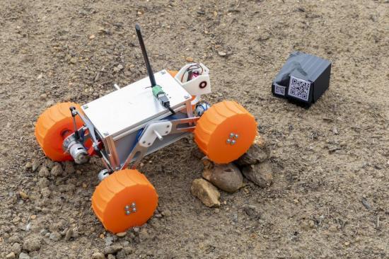 Photograph of UKAEA's RACE2Mars team wins UKSEDS Olympus Rover Trials