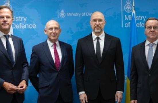 Photograph of £2 billion of military support for Ukraine secured through UK-led initiative