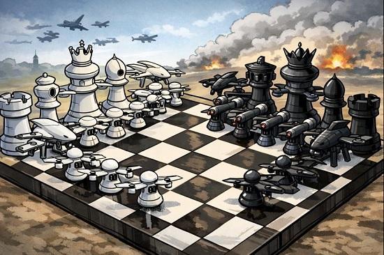 Photograph of Why Drone Wars Will Use Waves, Not Swarms And Why the Battlefield Is Starting to Look a Lot Like a Chessboard