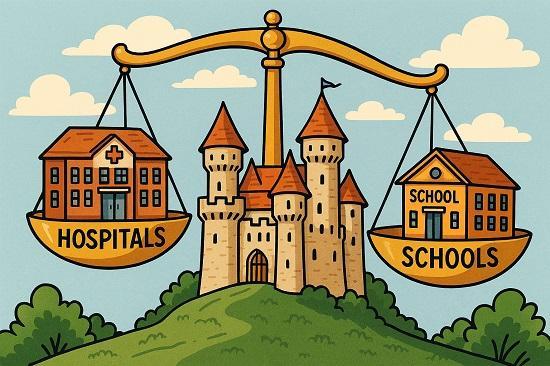 Photograph of Levy on Castles and Penthouses to Fund Hospitals and Schools - The McMansion Tax