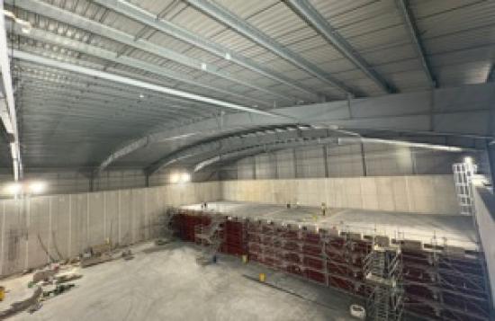 Photograph of First containers of waste from Dounreay reach permanent disposal