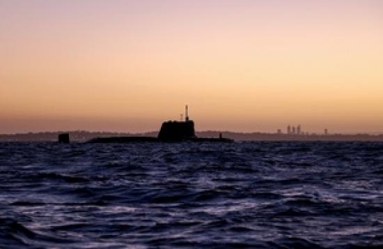 Photograph of UK submarine arrives in Australia in AUKUS partnership first