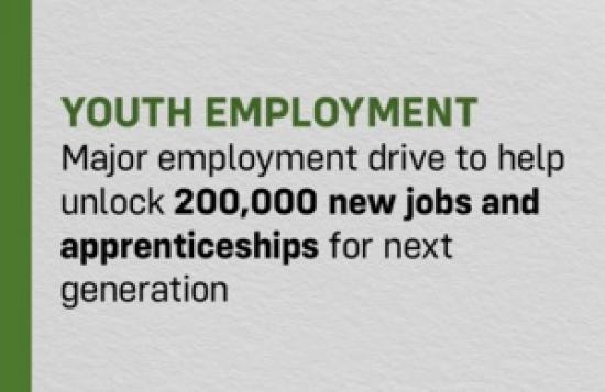 Photograph of Major employment drive to help unlock 200,000 new jobs and apprenticeships for next generation