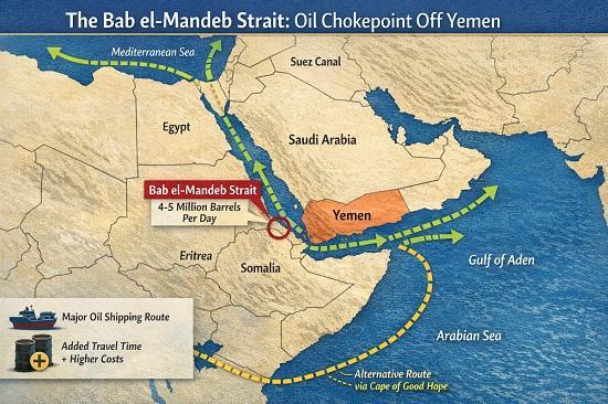 Photograph of Another Threat - The Bab el-Mandeb Strait Threat: What It Means for Global Oil Prices