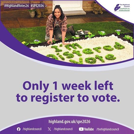Photograph of Deadline approaches to register to vote in the Scottish Parliament election