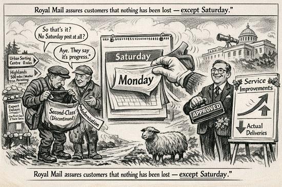 Photograph of Just in Time for Christmas: Royal Mail to Scrap Saturday Second‑Class Deliveries