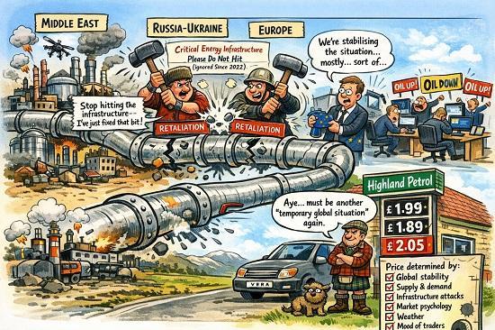 Photograph of Why Oil Prices May Stay High Even With the Strait of Hormuz Open: A Global Infrastructure War and Its Impact on the UK