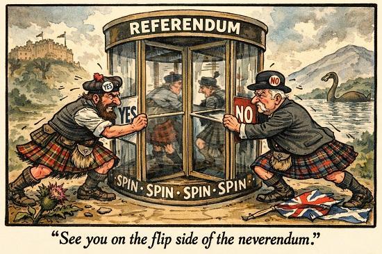 Photograph of Slim Majorities - Scotland’s Independence Debate After 2026 - See You On The Flip Side