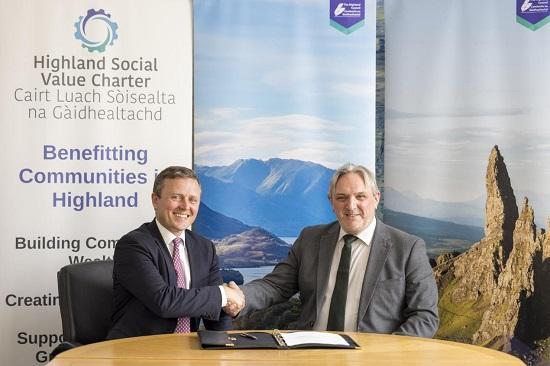 Photograph of Glen Earrach Energy signs Social Value Charter, pledging Scotland's largest Community Wealth Fund