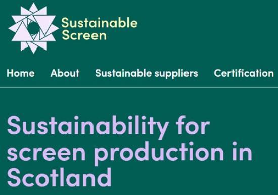 Photograph of Sustainable Screen website launched to support Scottish film & TV production