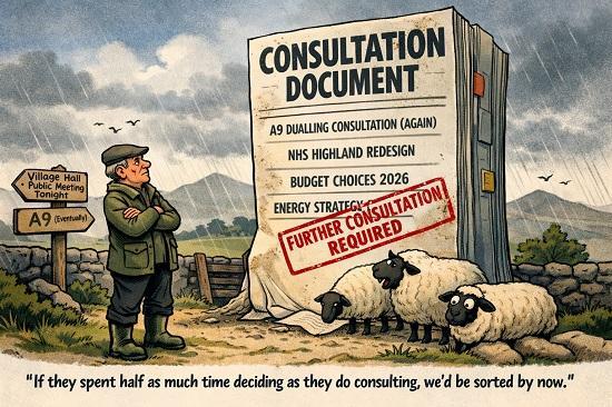 Photograph of ARE CONSULTATIONS JUST A WAY OF KICKING DECISIONS DOWN THE ROAD?