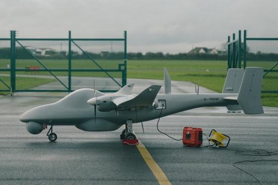 Photograph of British-based firms lead the way for Apache helicopter support drones