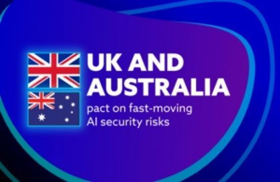 Photograph of UK and Australia pact on fast-moving AI security risks