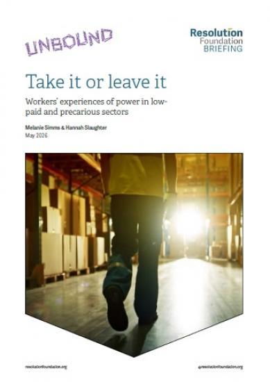 Photograph of Workers in key low-paid sectors feel locked out of decisions over their pay and conditions, with women, young people and zero-hours contract workers especially disempowered