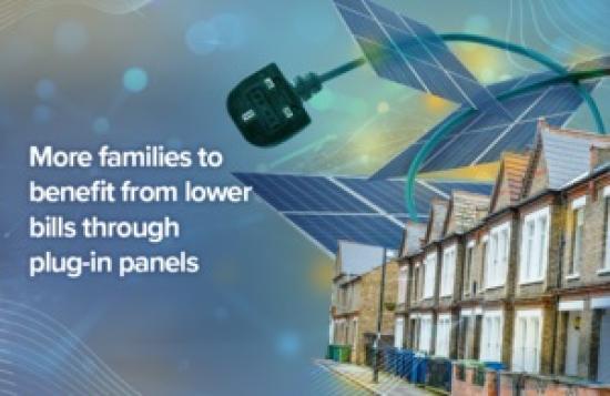 Photograph of Plug in Solar Panels Announcement - We Look At What The Realistic Savings Might Be