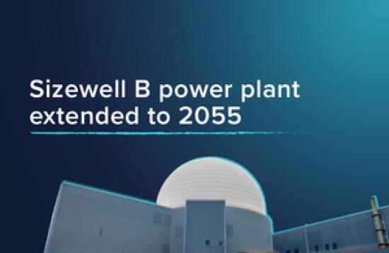 Photograph of Sizewell B power plant given lifetime extension to 2055