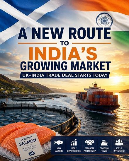 Photograph of UK-India Trade Deal Begins Today – New Opportunities for Scottish Salmon and Highland Businesses