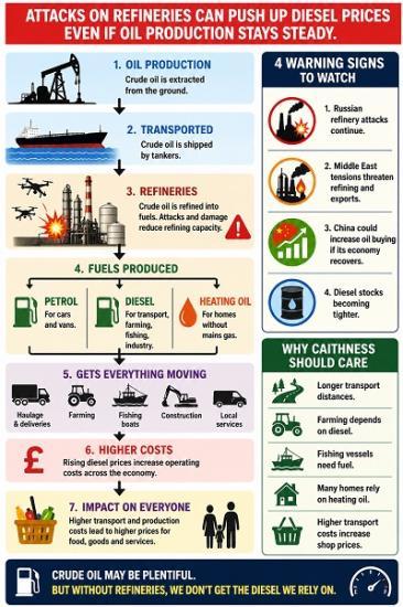 Photograph of Why Diesel Could Become the UK's Next Fuel Shock – Even if Oil Prices Don't Explode