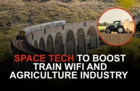 Photograph of Better WiFi on remote trains and access to cutting edge tech for British farmers through £13 million boost to drive next-gen satellite communications