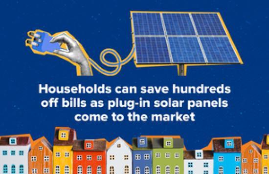 Photograph of Households can save as plug-in solar panels come to market