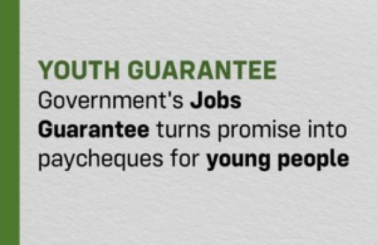 Photograph of Government's Jobs Guarantee turns promise into paycheques for young people