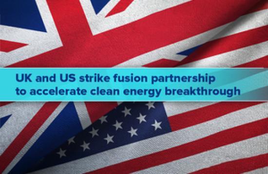 Photograph of UK and US fusion strike partnership to accelerate clean energy