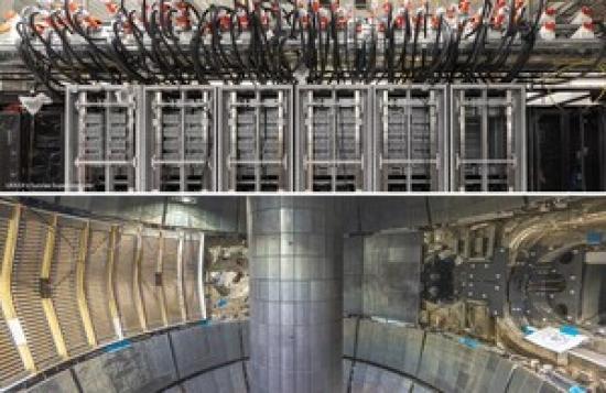 Photograph of UK and US fusion supercomputers to be linked across Atlantic