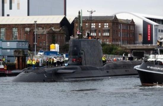Photograph of Sixth powerful attack submarine departs Barrow-in-Furness for sea trials