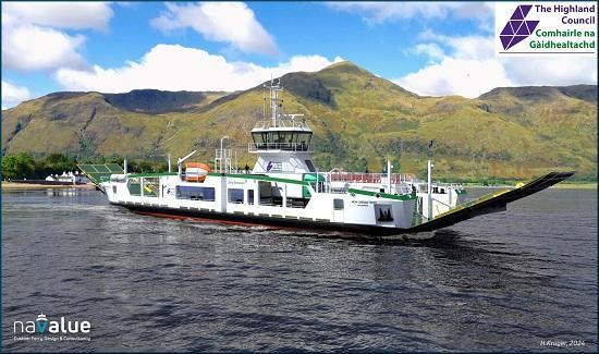 Photograph of Highland Council proceeds to procurement for a new electric Corran Ferry