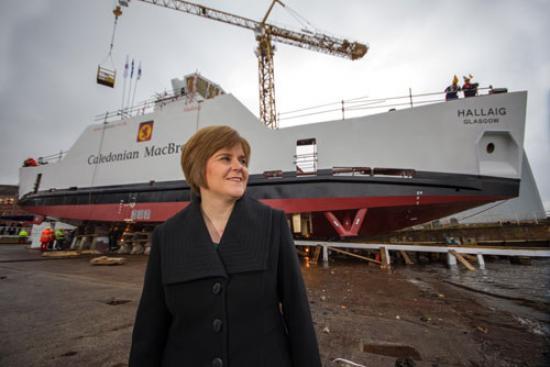 Photograph of Wind Power Helps Drive New Hybrid Ferries