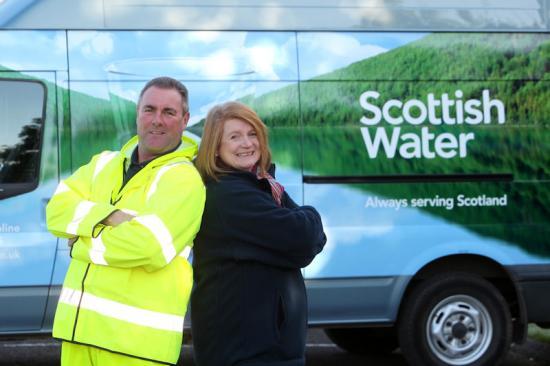 Photograph of Scottish Water reminding customers to be prepared