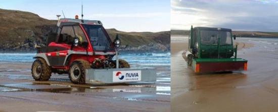 Photograph of Dounreay and Nuvia Ltd collaborate on new beach monitoring vehicles