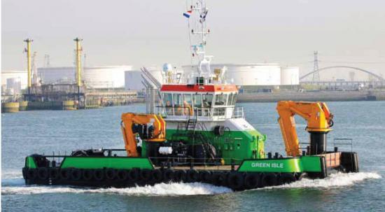 Photograph of Mini-ship Green Isle Begins Work In Pentland Firth