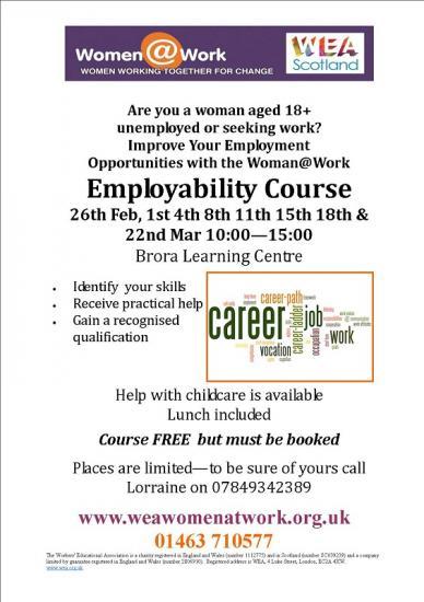 Photograph of Employability Course 26th Feb - 22nd March