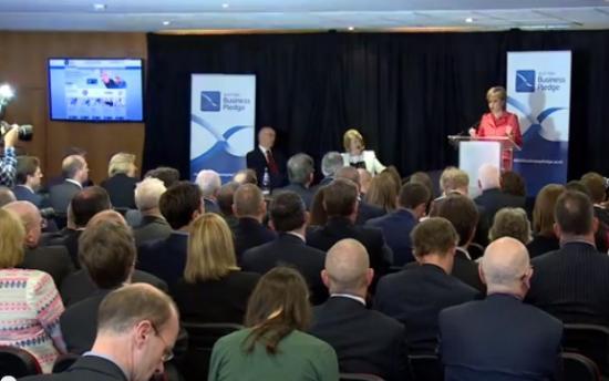 Photograph of Scottish businesses meet economy team