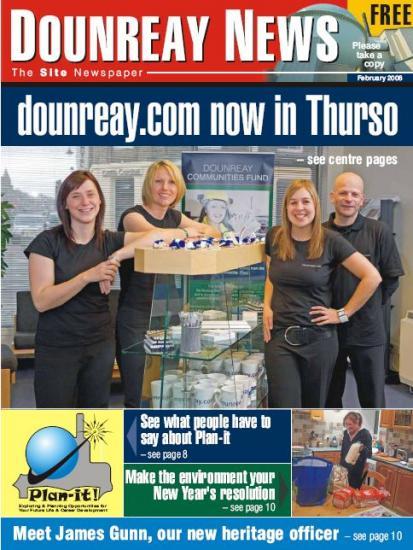 Photograph of Dounreay Site Newspaper February 2008