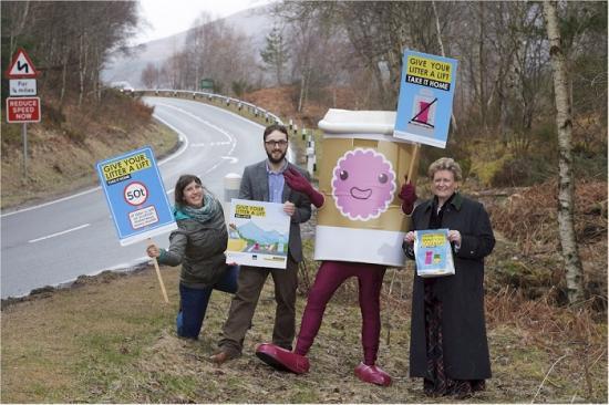 Photograph of Iconic Scottish route joins call for drivers to take their litter home