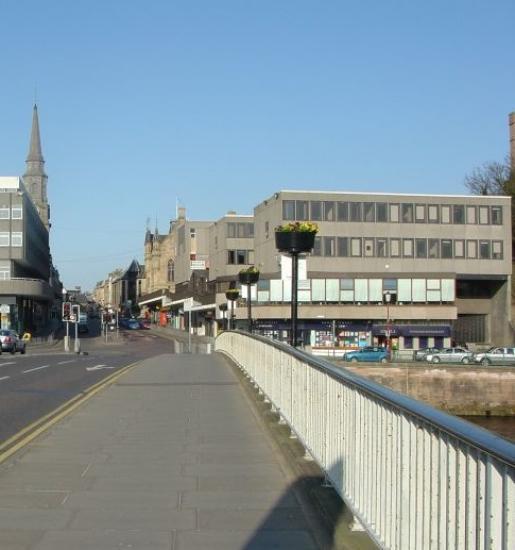 Photograph of Bridge Street, Inverness site purchase completed by Highland Council
