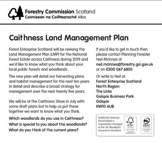 Photograph of Caithness Land Management Plan