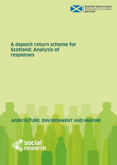 Photograph of Deposit Return Scheme Consultation: Analysis Of Responses - Plastic Bottles Etc