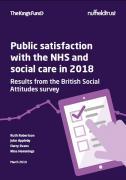 Thumbnail for article : Public Satisfaction With The NHS And Social Care In 2018