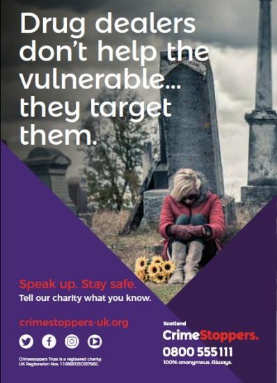 Photograph of Crimestoppers Campaign Against Drug Dealers